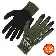 Ergodyne 10332 - 7042 12-pair S Green ANSI A4 Nitrile Coated CR Gloves