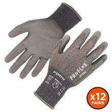 Ergodyne 10485 - 7044 12-pair XL Gray ANSI A4 PU Coated CR Gloves