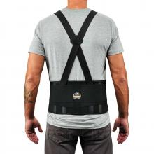 Ergodyne 11112 - 1625 S Black Elastic Back Support Brace Contoured 7.5 Back