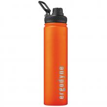 Ergodyne 13166 - 5152 750 ml Orange Insulated Stainless Steel Water Bottle - 25oz