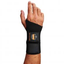 Ergodyne 16622 - 675 S Black Ambidextrous Double Strap Wrist Support