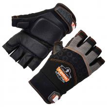 Ergodyne 17695 - 900 XL Black Half-Finger Impact Gloves