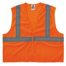 Ergodyne 20963 - 8205HL S/M Orange Class 2 Super Economy Mesh Vest - H+L