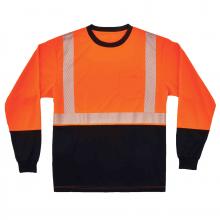 Ergodyne 22688 - 8281BK 4XL Orange Class 2 Long Sleeve Shirt Black Bottom