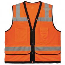 Ergodyne 23315 - 8253HDZ L/XL Orange Class 2 Heavy-Duty Mesh Surveyors Vest