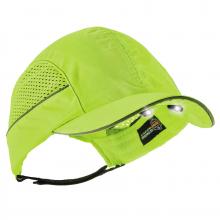 Ergodyne 23377 - 8960 Short Brim Lime Bump Cap Hat LED Lighting