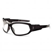 Ergodyne 56003 - LOKI-AF Black Frame Clear Lens Convertible Safety Spoggles with Strap