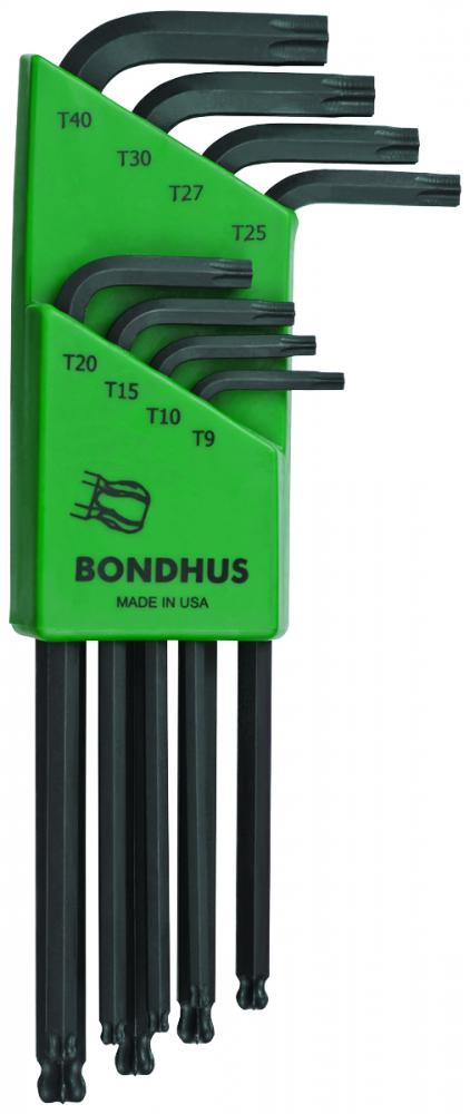 BONDHUS 8PC (T9 - T40) BALLSTAR L-WRENCH SET<span class=' ItemWarning' style='display:block;'>Item is usually in stock, but we&#39;ll be in touch if there&#39;s a problem<br /></span>