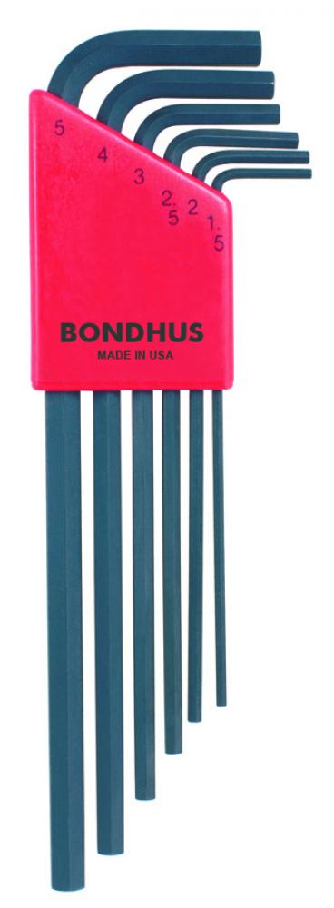BONDHUS 6 PC 1.5-5MM HEX KEY SET<span class=' ItemWarning' style='display:block;'>Item is usually in stock, but we&#39;ll be in touch if there&#39;s a problem<br /></span>