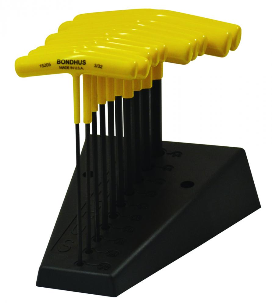 BONDHUS 15238 6&#34;  HEX T-HANDLE SET WITH STAND<span class=' ItemWarning' style='display:block;'>Item is usually in stock, but we&#39;ll be in touch if there&#39;s a problem<br /></span>