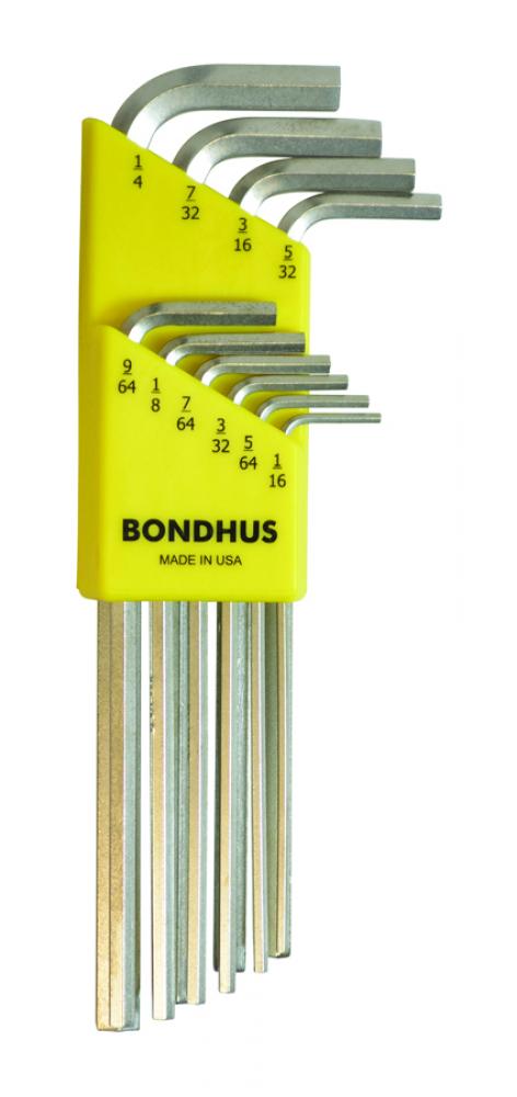 BONDHUS 10PC (1/16-1/4) BRITEGUARD™ HEX SET<span class=' ItemWarning' style='display:block;'>Item is usually in stock, but we&#39;ll be in touch if there&#39;s a problem<br /></span>