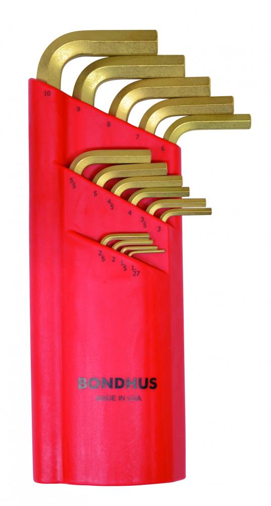 BONDHUS 15PC (1.27-10M) GOLDGUARD™ LONG HEX SET<span class=' ItemWarning' style='display:block;'>Item is usually in stock, but we&#39;ll be in touch if there&#39;s a problem<br /></span>