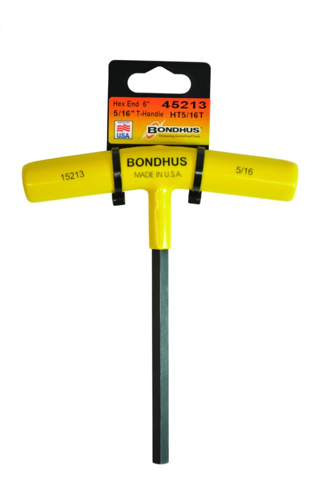 BONDHUS 5/16 X 6&#34; HEX T-HANDLE W / TAB<span class=' ItemWarning' style='display:block;'>Item is usually in stock, but we&#39;ll be in touch if there&#39;s a problem<br /></span>