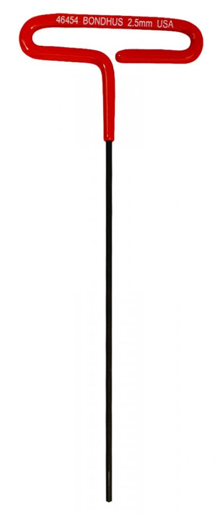 BONDHUS 2.5MM X 6&#34; CUSHION GRIP LOOPED HEX T-HANDLE<span class=' ItemWarning' style='display:block;'>Item is usually in stock, but we&#39;ll be in touch if there&#39;s a problem<br /></span>