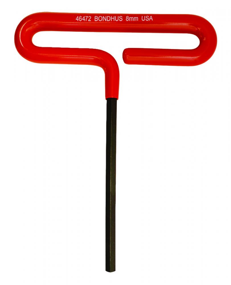 BONDHUS 8MM X 6&#34; CUSHION GRIP LOOPED HEX T-HANDLE<span class=' ItemWarning' style='display:block;'>Item is usually in stock, but we&#39;ll be in touch if there&#39;s a problem<br /></span>