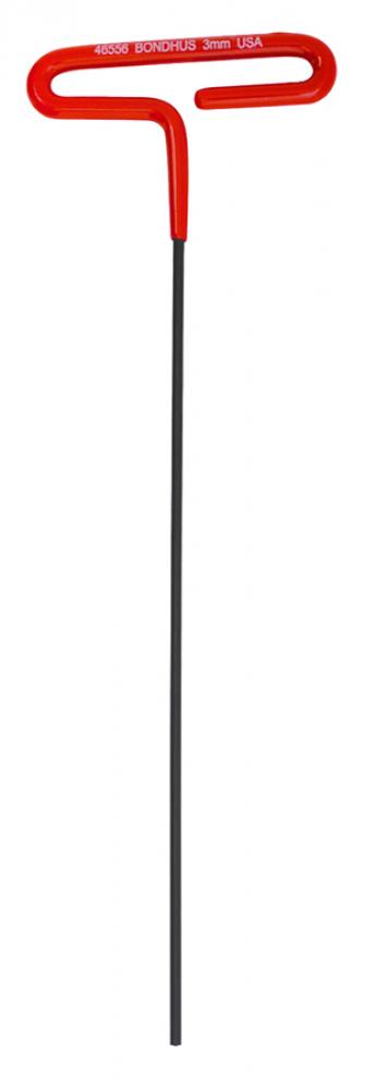 BONDHUS 3MM X 9&#34; CUSHION GRIP LOOOPED HEX T-HANDLE<span class=' ItemWarning' style='display:block;'>Item is usually in stock, but we&#39;ll be in touch if there&#39;s a problem<br /></span>
