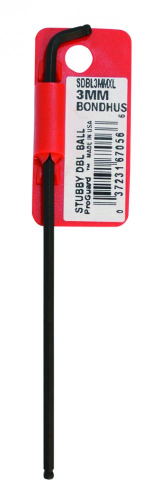 BONDHUS 3MM STUBBY DOUBLE L-WRENCH W / TAB<span class=' ItemWarning' style='display:block;'>Item is usually in stock, but we&#39;ll be in touch if there&#39;s a problem<br /></span>