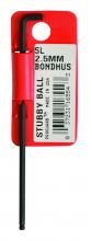 Bondhus 16554-BON - BONDHUS 2.5M STUBBY BPT L-WRENCH  W / TAB