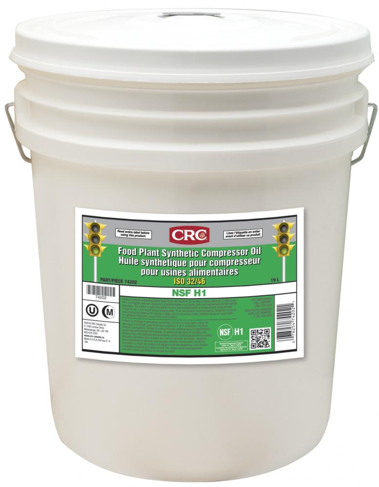 Food Plant Synthetic Compressor Oil ISO 32/46, 19 Liter<span class=' ItemWarning' style='display:block;'>Item is usually in stock, but we&#39;ll be in touch if there&#39;s a problem<br /></span>