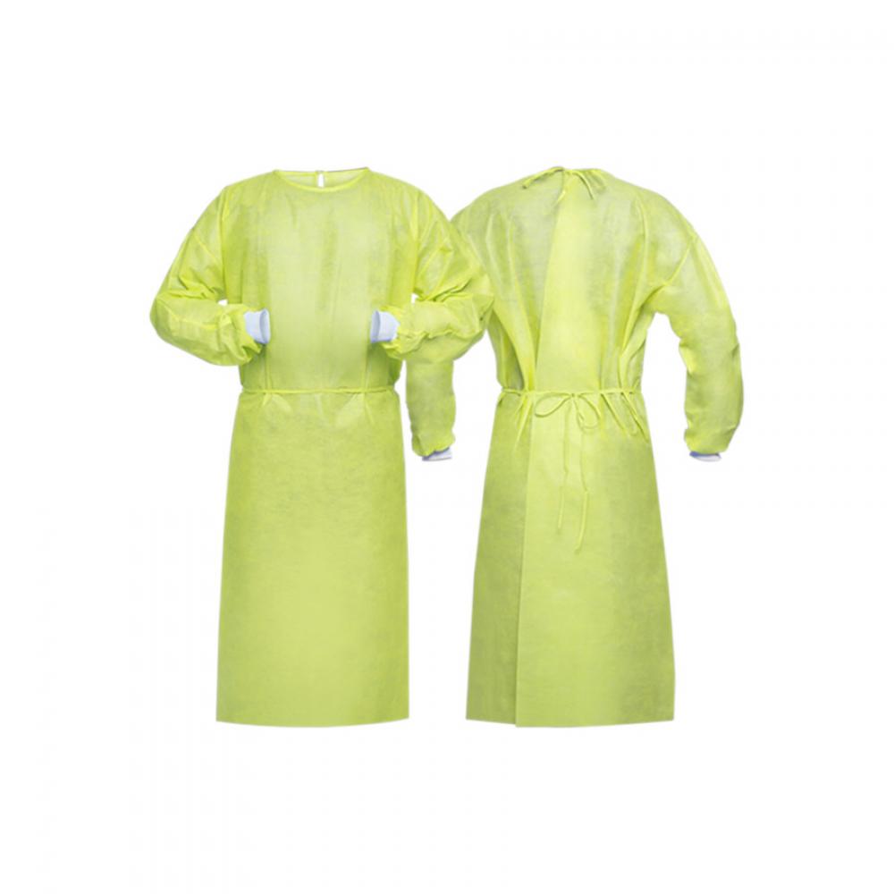 NON-STERILE PE COATED ISOLATION GOWN<span class=' ItemWarning' style='display:block;'>Item is usually in stock, but we&#39;ll be in touch if there&#39;s a problem<br /></span>