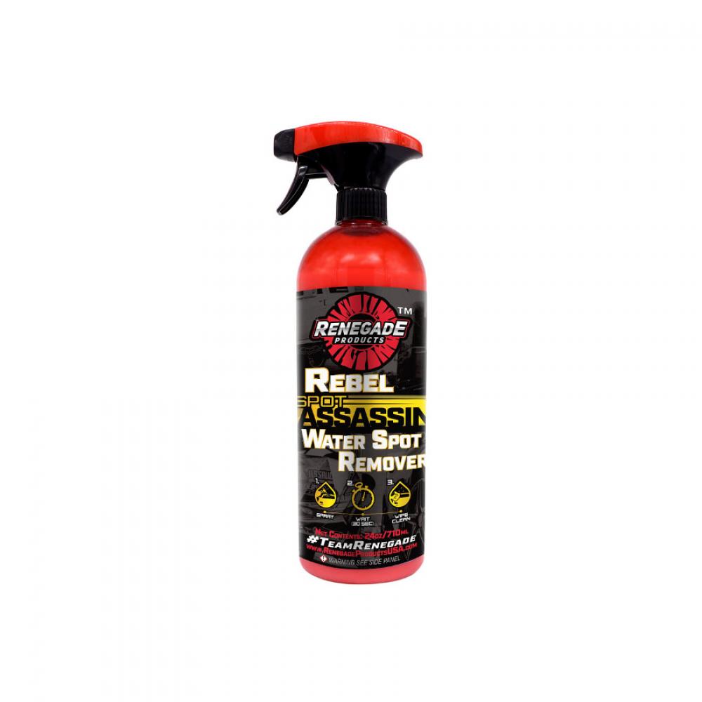 REBEL SPOT ASSASSIN WATER SPOT REMOVER<span class=' ItemWarning' style='display:block;'>Item is usually in stock, but we&#39;ll be in touch if there&#39;s a problem<br /></span>