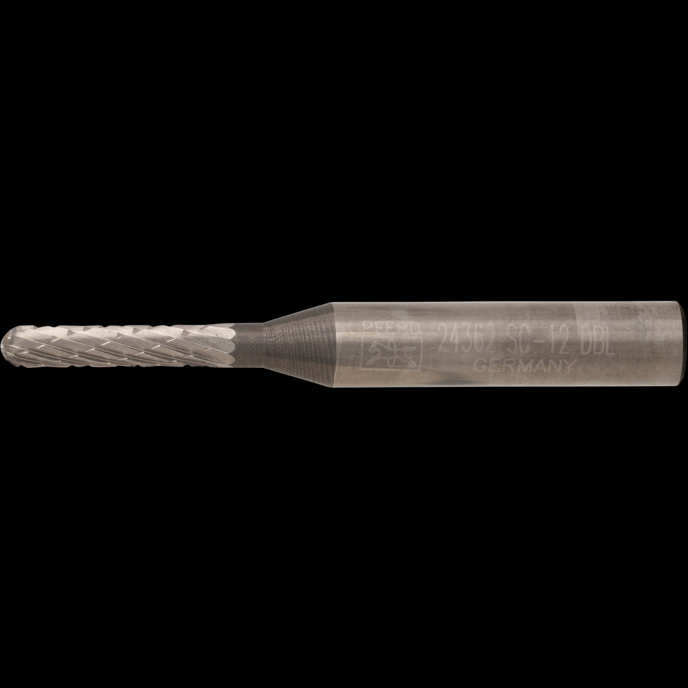 PFERD Carbide Bur SC-12 Cylindrical Radius End Double Cut 1/8&#34; x 5/8&#34; x 1/4&#34; Shank<span class=' ItemWarning' style='display:block;'>Item is usually in stock, but we&#39;ll be in touch if there&#39;s a problem<br /></span>