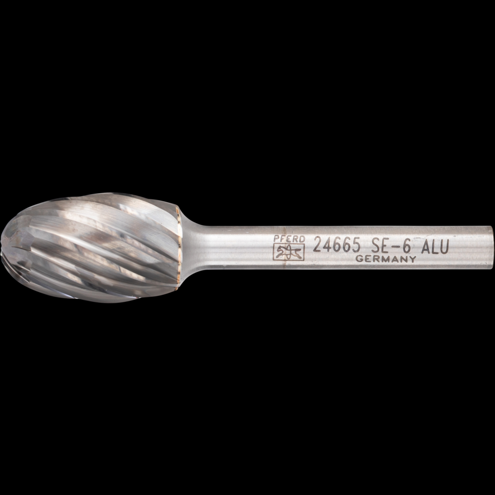 PFERD Carbide Bur SE-6 Oval Shape ALU Cut 5/8&#34; x 1&#34; x 1/4&#34; Shank<span class=' ItemWarning' style='display:block;'>Item is usually in stock, but we&#39;ll be in touch if there&#39;s a problem<br /></span>