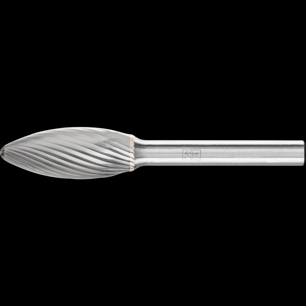 PFERD Carbide Bur SH-5 Flame Shape Single Cut 1/2&#34; x 1-1/4&#34; x 1/4&#34; Shank<span class=' ItemWarning' style='display:block;'>Item is usually in stock, but we&#39;ll be in touch if there&#39;s a problem<br /></span>