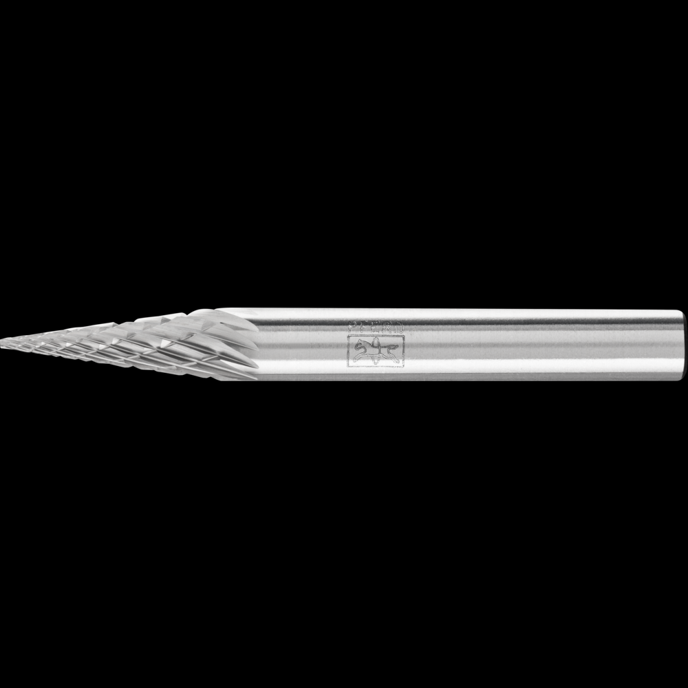 PFERD Carbide Bur SM-2 Pointed Cone Shape Double Cut 1/4&#34; x 3/4&#34; x 1/4&#34; Shank<span class=' ItemWarning' style='display:block;'>Item is usually in stock, but we&#39;ll be in touch if there&#39;s a problem<br /></span>