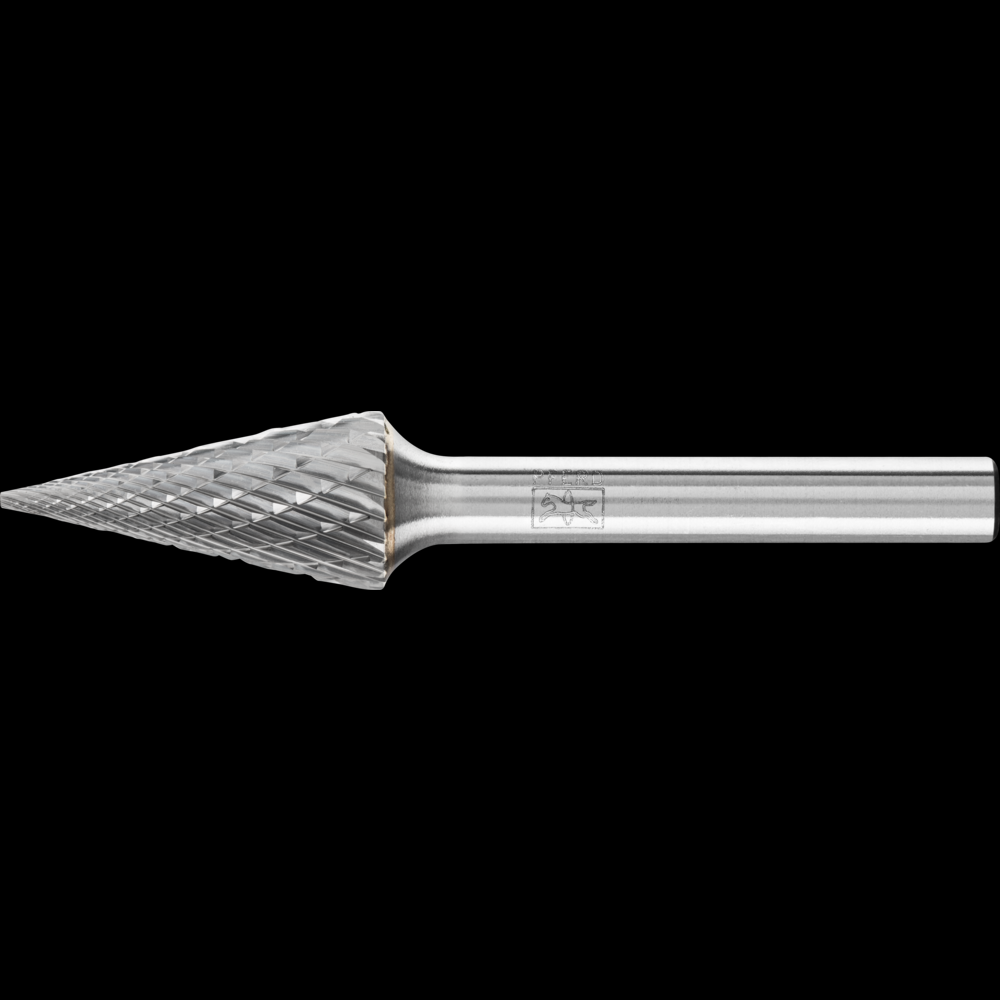 PFERD Carbide Bur SM-5 Pointed Cone Shape Double Cut 1/2&#34; x 1&#34; x 1/4&#34; Shank<span class=' ItemWarning' style='display:block;'>Item is usually in stock, but we&#39;ll be in touch if there&#39;s a problem<br /></span>