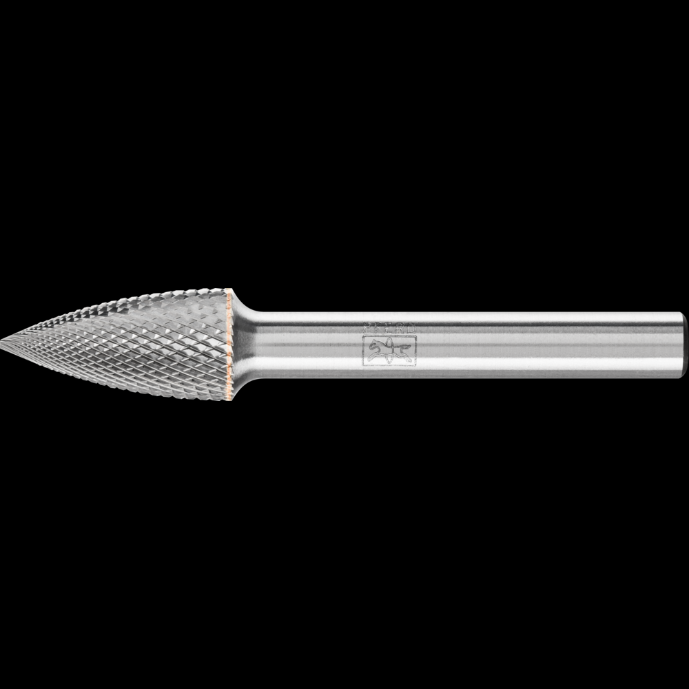 PFERD Carbide Bur SG-3 Pointed Tree Shape MICRO Cut 3/8&#34; x 3/4&#34; x 1/4&#34; Shank<span class=' ItemWarning' style='display:block;'>Item is usually in stock, but we&#39;ll be in touch if there&#39;s a problem<br /></span>