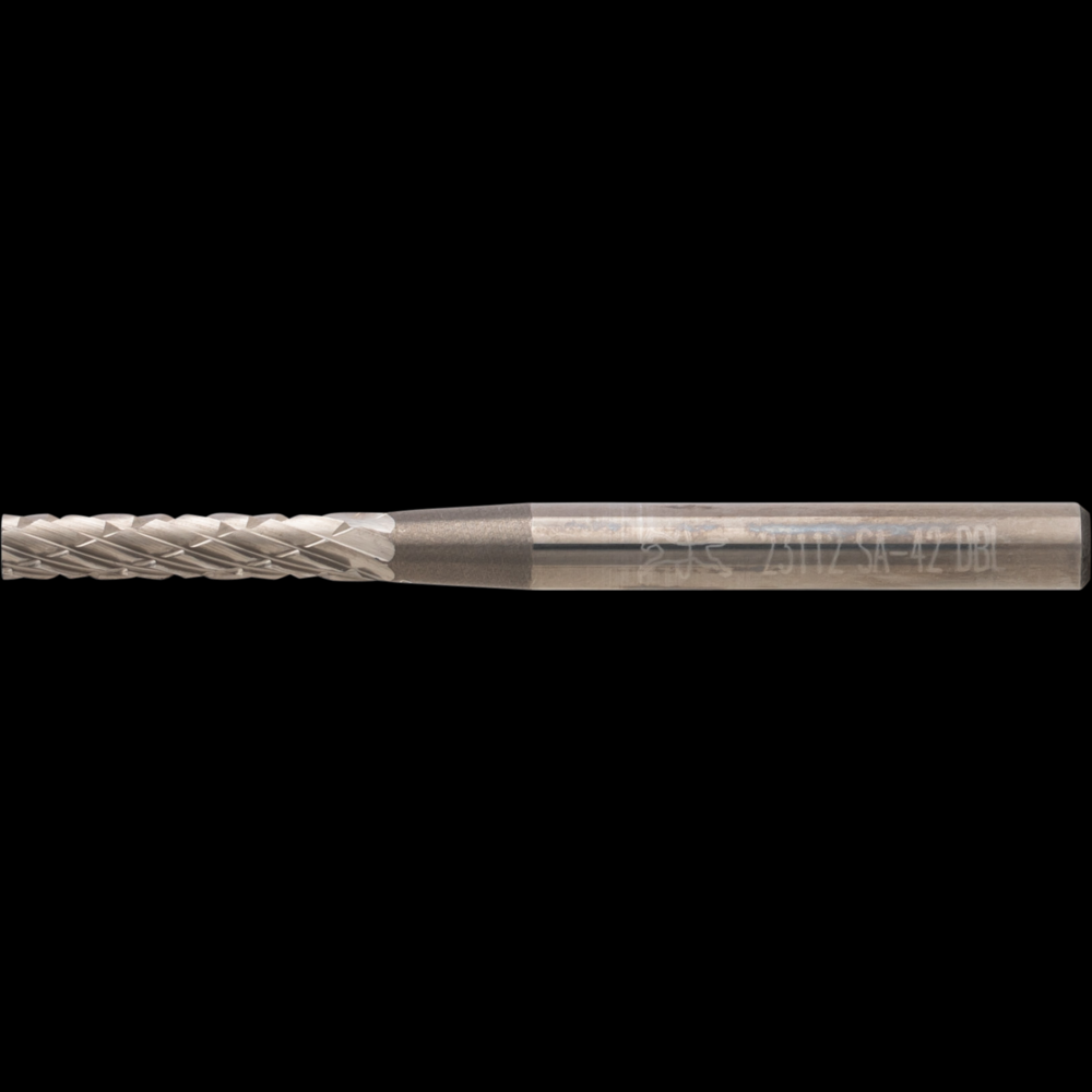 PFERD Carbide Bur SA-42 Cylindrical Uncut End Double Cut 3/32&#34; x 1/2&#34; x 1/8&#34; Shank<span class=' ItemWarning' style='display:block;'>Item is usually in stock, but we&#39;ll be in touch if there&#39;s a problem<br /></span>