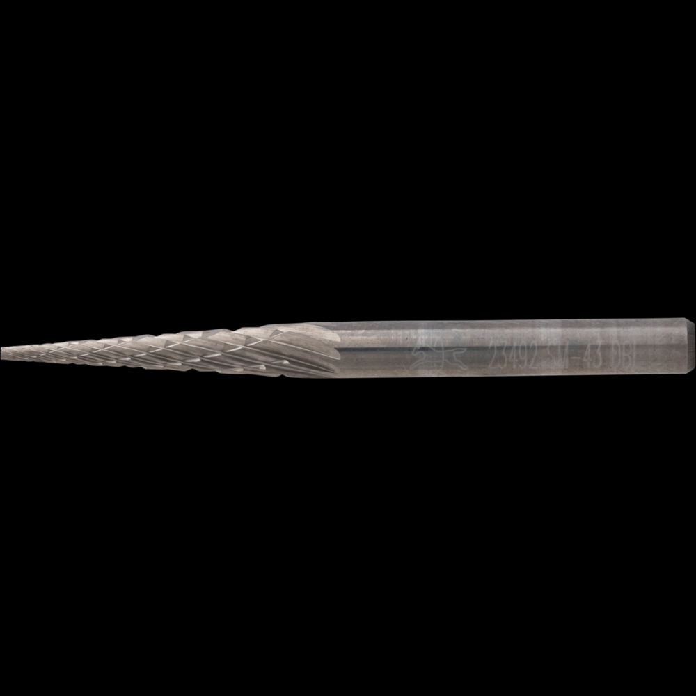 PFERD Carbide Bur SM-43 Pointed Cone Shape Double Cut 1/8&#34; x 5/8&#34; x 1/8&#34; Shank<span class=' ItemWarning' style='display:block;'>Item is usually in stock, but we&#39;ll be in touch if there&#39;s a problem<br /></span>