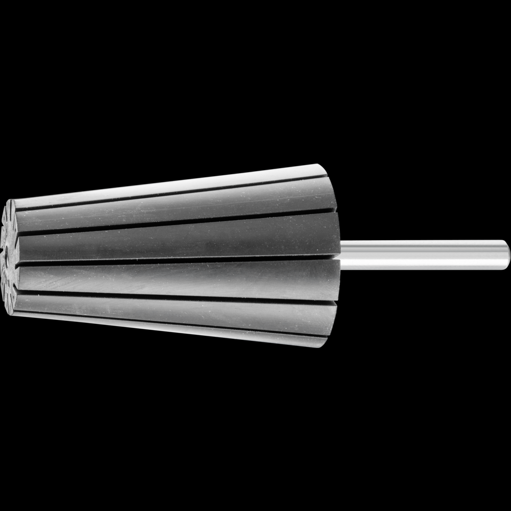 PFERD POLICAP® Tapered Rubber Cone Holder, 1/2&#34; x 7/8 x 2-3/8 x 1-5/8, 1/4&#34; Shank<span class=' ItemWarning' style='display:block;'>Item is usually in stock, but we&#39;ll be in touch if there&#39;s a problem<br /></span>