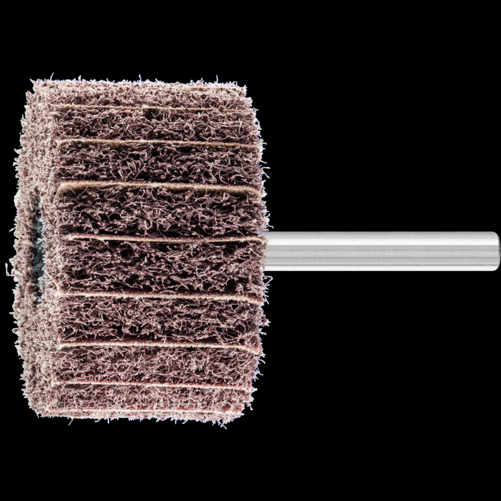 PFERD POLINOX® Mounted Flap Wheel, 2&#34; x 1-1/4, 100 Grit, Interleaved, 1/4&#34; Shank, AO<span class=' ItemWarning' style='display:block;'>Item is usually in stock, but we&#39;ll be in touch if there&#39;s a problem<br /></span>