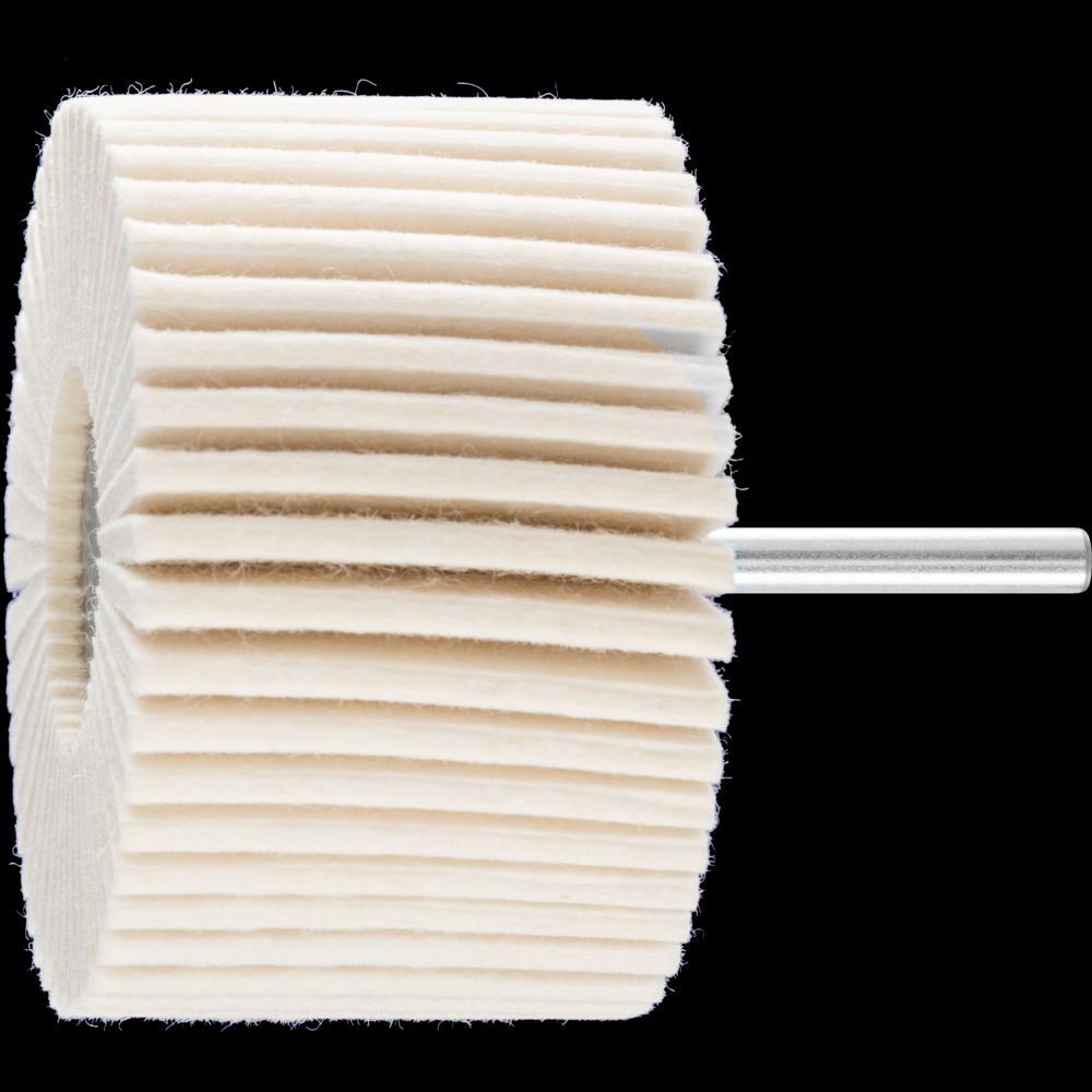 PFERD Mounted Felt Flap Wheel, 3&#34; x 2, Hard Grade, 1/4&#34; Shank<span class=' ItemWarning' style='display:block;'>Item is usually in stock, but we&#39;ll be in touch if there&#39;s a problem<br /></span>