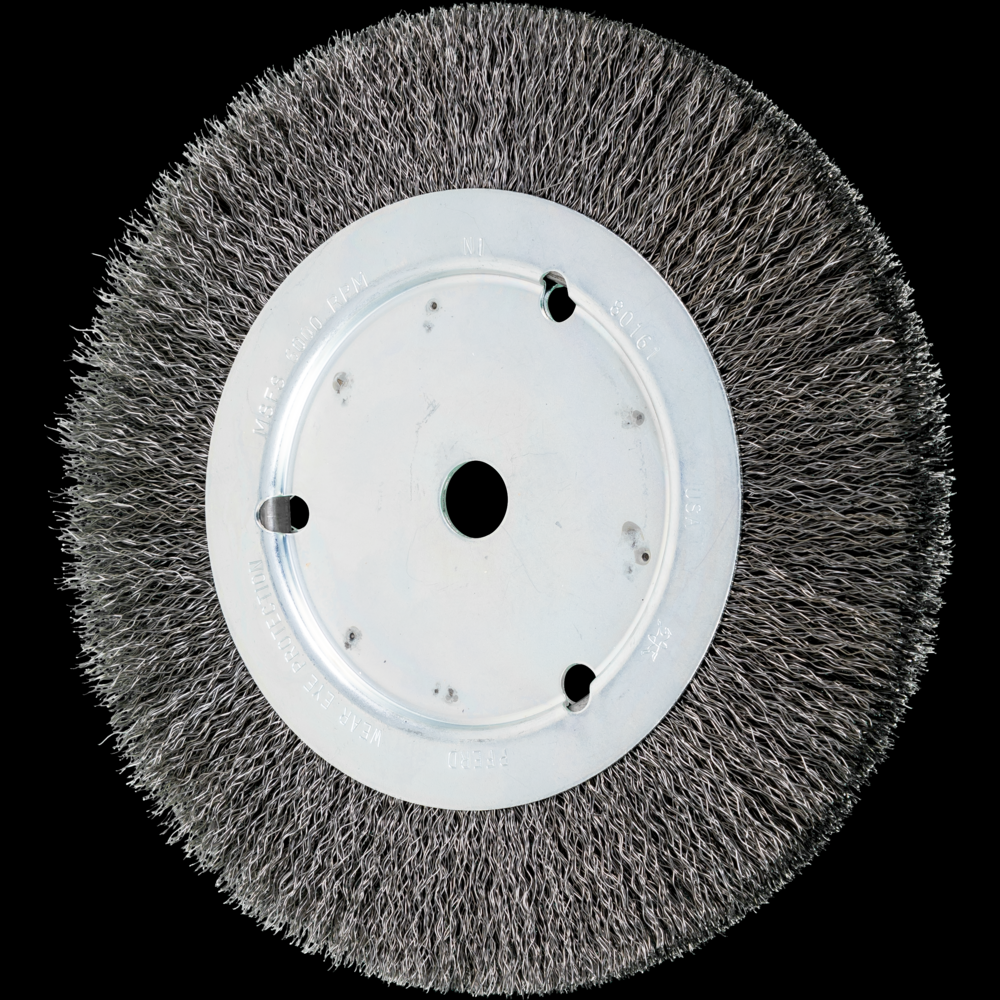 PFERD Crimped Wire Wheel Brush 8&#34; Dia Narrow Face .012 Carbon Steel 5/8&#34; Arbor<span class=' ItemWarning' style='display:block;'>Item is usually in stock, but we&#39;ll be in touch if there&#39;s a problem<br /></span>