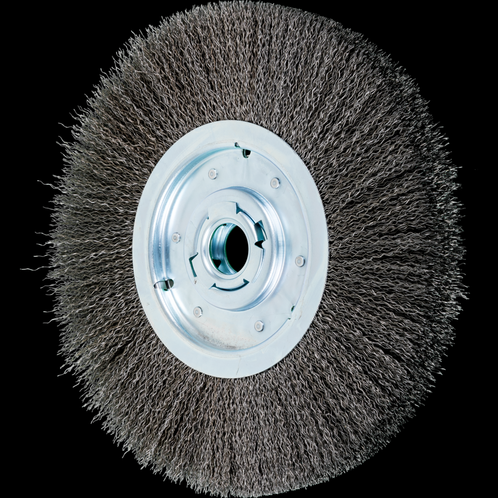 PFERD Crimped Wire Wheel Brush 12&#34; Dia Medium Face .020 Carbon Steel 2&#34; Keyed Arbor<span class=' ItemWarning' style='display:block;'>Item is usually in stock, but we&#39;ll be in touch if there&#39;s a problem<br /></span>