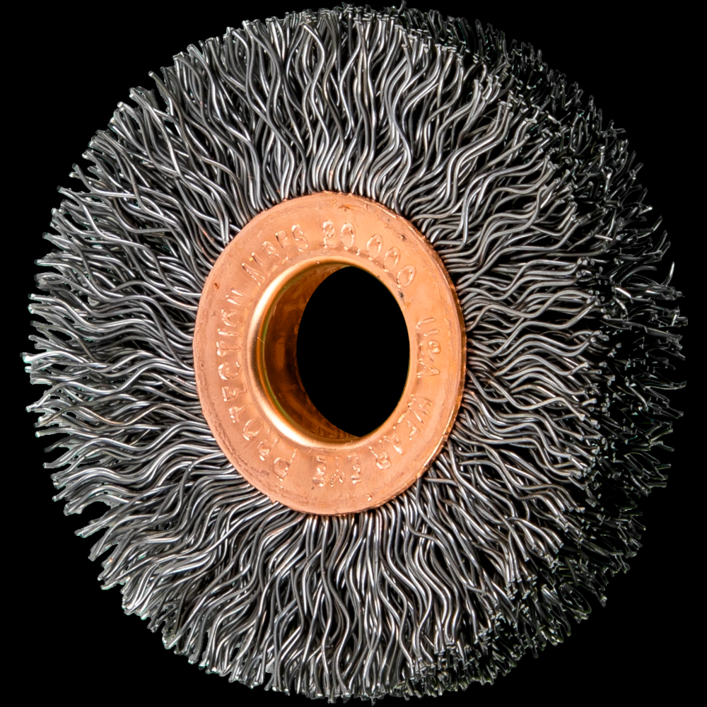 PFERD Tube Center Wire Wheel Brush 2&#34; Dia. .014 Carbon Steel 1/2-3/8&#34; Arbor<span class=' ItemWarning' style='display:block;'>Item is usually in stock, but we&#39;ll be in touch if there&#39;s a problem<br /></span>