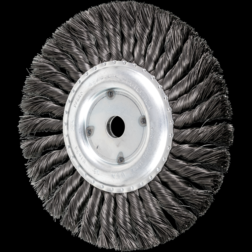 PFERD Standard Twist Knot Wire Wheel Brush 7&#34; Dia. .014 Carbon Steel 5/8&#34; Arbor<span class=' ItemWarning' style='display:block;'>Item is usually in stock, but we&#39;ll be in touch if there&#39;s a problem<br /></span>