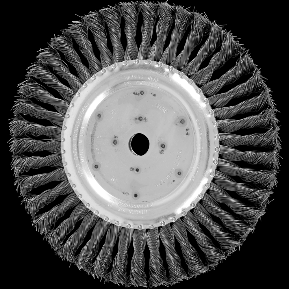 PFERD Standard Twist Knot Wire Wheel Brush 8&#34; Dia. .023 Carbon Steel 5/8&#34; Arbor<span class=' ItemWarning' style='display:block;'>Item is usually in stock, but we&#39;ll be in touch if there&#39;s a problem<br /></span>
