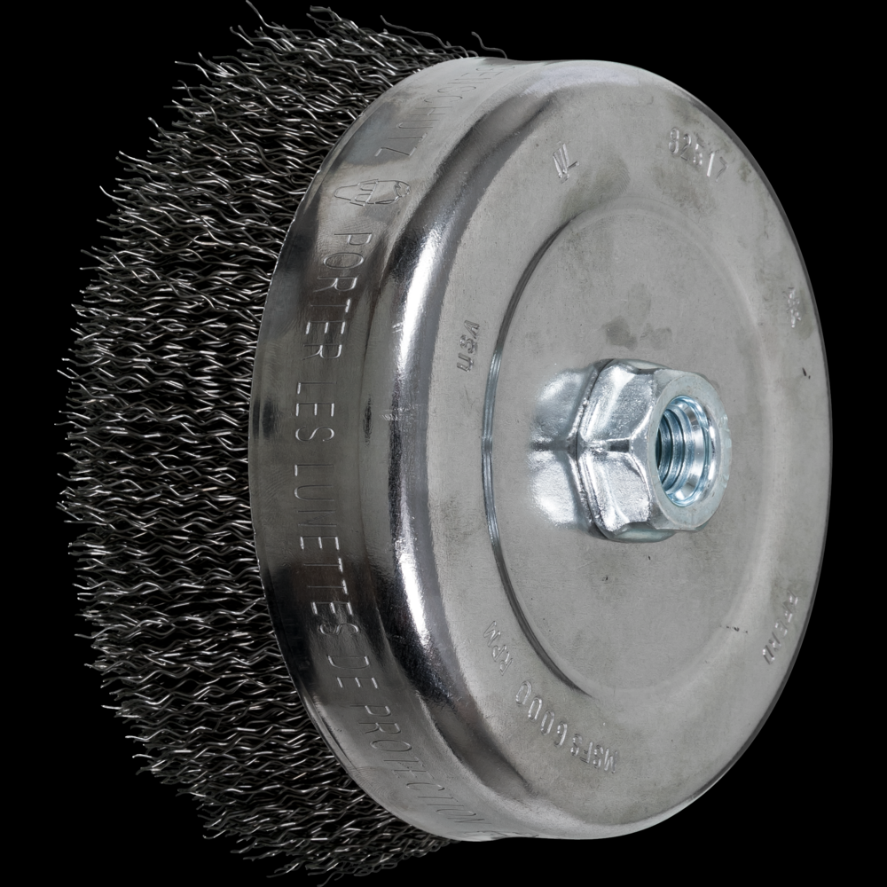 PFERD Crimped Wire Cup Brush 6&#34; Dia. .020 Carbon Steel 5/8-11&#34; Thread<span class=' ItemWarning' style='display:block;'>Item is usually in stock, but we&#39;ll be in touch if there&#39;s a problem<br /></span>
