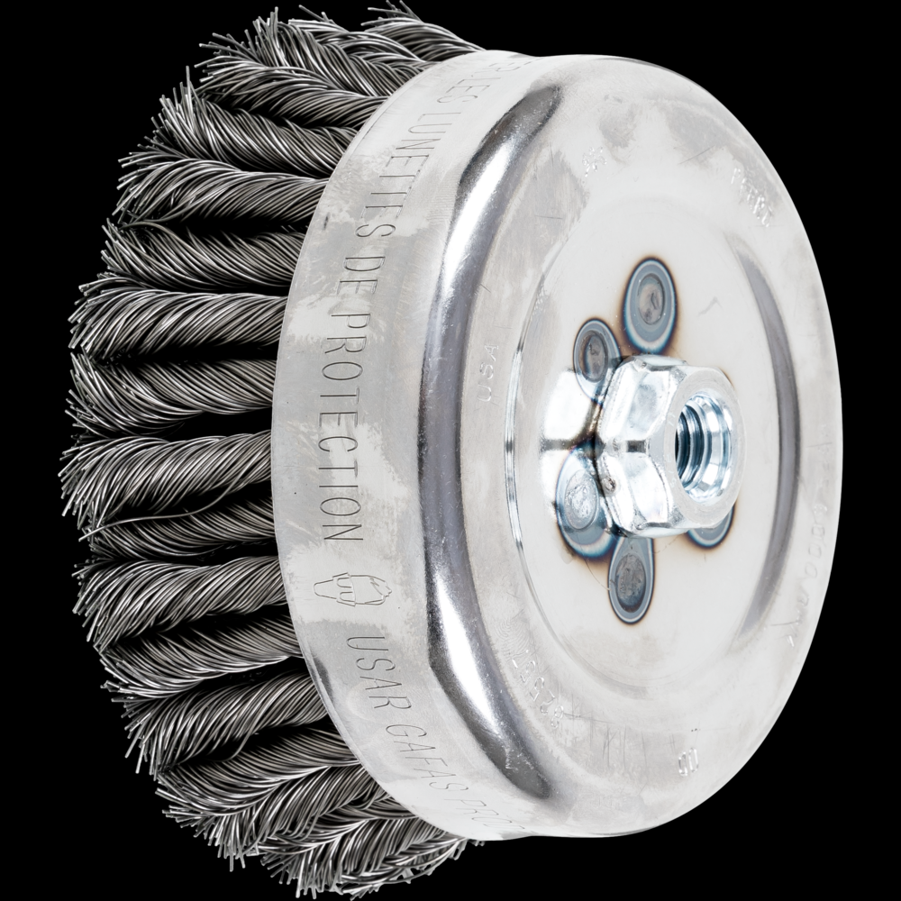 PFERD COMBITWIST® Knot Wire Cup Brush 6&#34; Dia. .023 CS 5/8-11&#34; Thread<span class=' ItemWarning' style='display:block;'>Item is usually in stock, but we&#39;ll be in touch if there&#39;s a problem<br /></span>