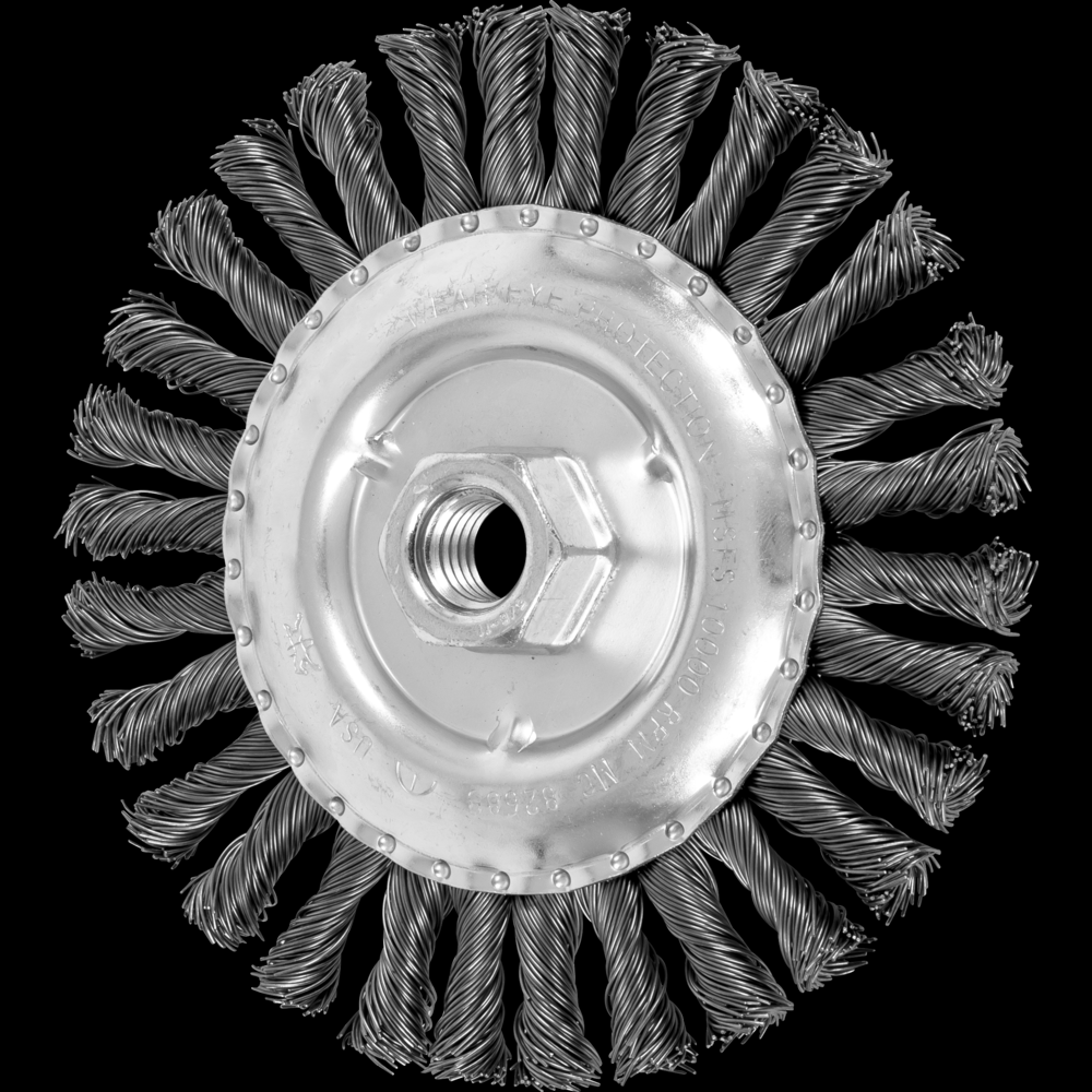 PFERD COMBITWIST® Knot Wire Wheel Brush 6&#34; Dia. .023 Carbon Steel 5/8-11&#34; Thread<span class=' ItemWarning' style='display:block;'>Item is usually in stock, but we&#39;ll be in touch if there&#39;s a problem<br /></span>