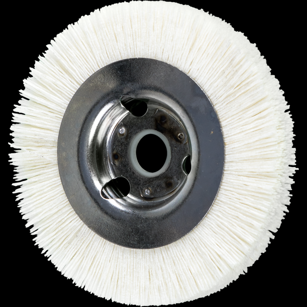 PFERD M-BRAD® Wheel Brush 4&#34; Dia Wide Face .022/120 Grit Ceramic Oxide 5/8&#34; Arbor<span class=' ItemWarning' style='display:block;'>Item is usually in stock, but we&#39;ll be in touch if there&#39;s a problem<br /></span>