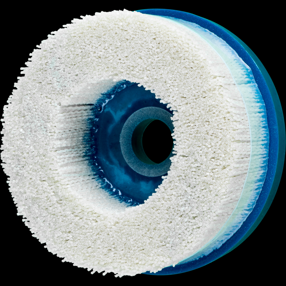 PFERD M-BRAD® Disc Brush - High Density 5&#34; Dia. .040/80 Grit Ceramic Oxide 7/8&#34; Arbor<span class=' ItemWarning' style='display:block;'>Item is usually in stock, but we&#39;ll be in touch if there&#39;s a problem<br /></span>