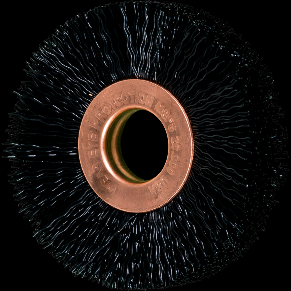 PFERD Tube Center Wire Wheel Brush 2&#34; Dia. .014 Nylon Fill 1/2&#34; Arbor<span class=' ItemWarning' style='display:block;'>Item is usually in stock, but we&#39;ll be in touch if there&#39;s a problem<br /></span>