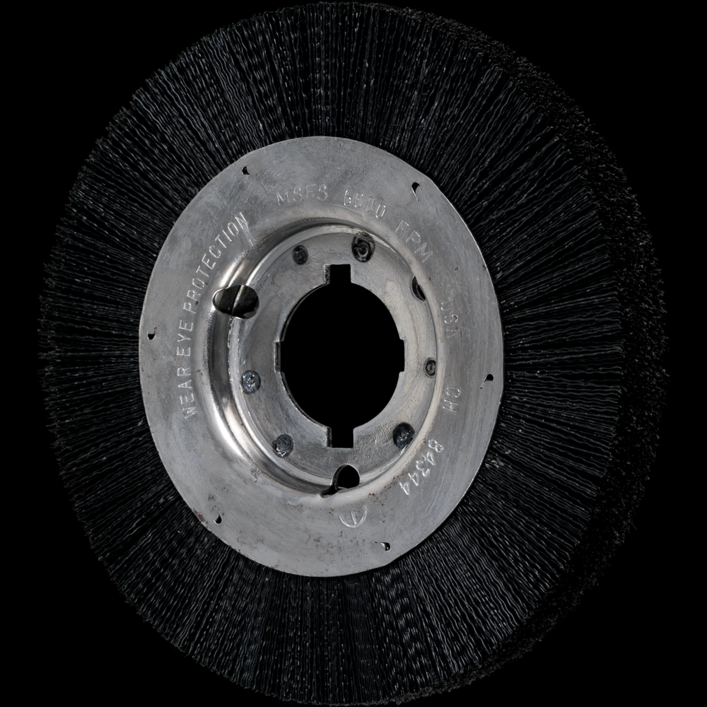 PFERD Wheel Brush 6&#34; Dia Narrow Face Nylon Fill 2&#34; Keyed Arbor<span class=' ItemWarning' style='display:block;'>Item is usually in stock, but we&#39;ll be in touch if there&#39;s a problem<br /></span>