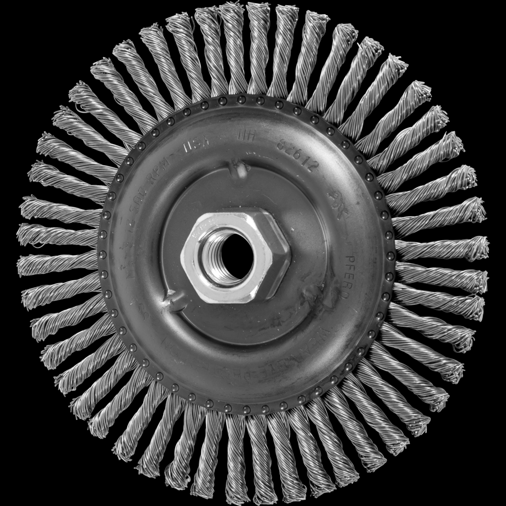 PFERD Stringer Bead Wheel Brush 6&#34; Dia .020 Stainless Steel 5/8-11&#34; Thread .023 Retail<span class=' ItemWarning' style='display:block;'>Item is usually in stock, but we&#39;ll be in touch if there&#39;s a problem<br /></span>