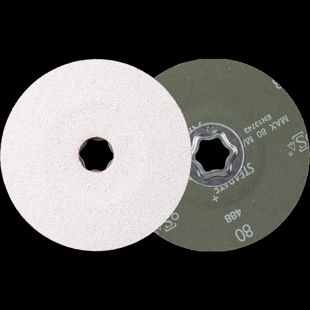PFERD COMBICLICK® Fiber Disc, 5&#34; Dia, 80 Grit, Ceramic oxide CO-ALU<span class=' ItemWarning' style='display:block;'>Item is usually in stock, but we&#39;ll be in touch if there&#39;s a problem<br /></span>